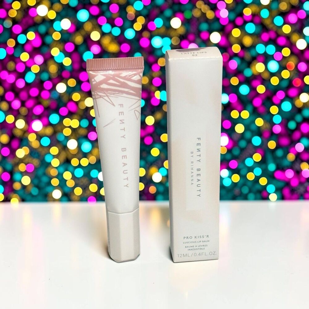 FENTY BEAUTY Pro Kiss'r Luscious Lip Balm In Latte Lips 02 New in Box 0.4 fl oz